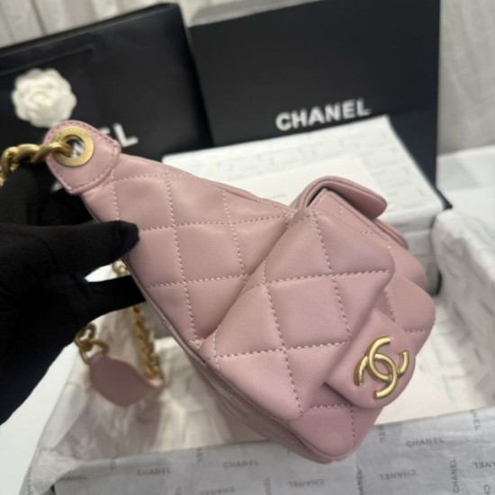 Repliche Borsa a tracolla Chanel 25C Matelasse Hobo AS5339 AS5302 Rosa Imitazioni False Online