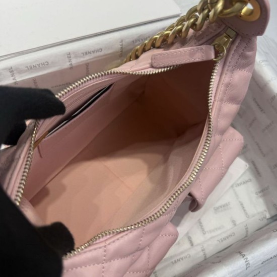 Repliche Borsa a tracolla Chanel 25C Matelasse Hobo AS5339 AS5302 Rosa Imitazioni False Online