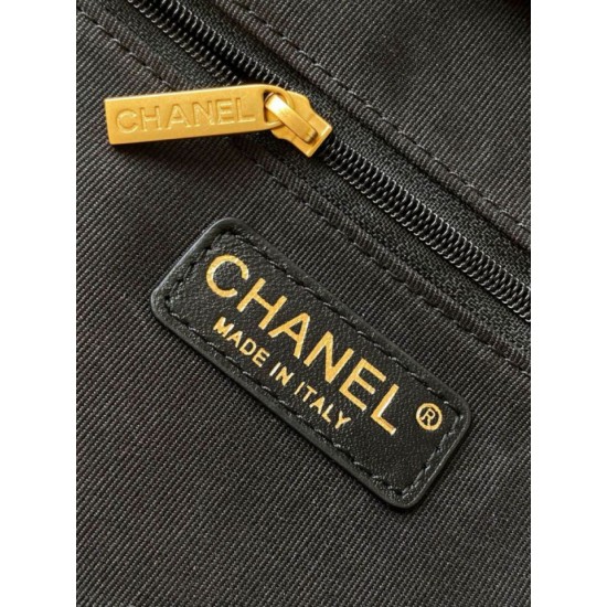 Repliche Borsa bowling piccola Chanel AS5792 Pelle di agnello Nero Imitazioni False Online