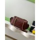 Repliche Borsa bowling piccola Chanel AS5792 Pelle di agnello Bordeaux Imitazioni False Online