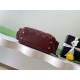 Repliche Borsa bowling piccola Chanel AS5792 Pelle di agnello Bordeaux Imitazioni False Online