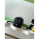 Repliche Borsa bowling piccola Chanel AS5792 Pelle di vitello granata Nero Imitazioni False Online