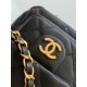 Repliche Borsa bowling piccola Chanel AS5792 Pelle di vitello granata Nero Imitazioni False Online