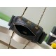 Repliche Borsa bowling piccola Chanel AS5792 Pelle di vitello granata Nero Imitazioni False Online