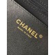 Repliche Borsa a fiocco Chanel 25K Pelle di vitello AS5851 Nero Imitazioni False Online