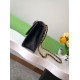 Repliche Borsa Sweet Flap Chanel 24K Pelle di vacchetta oliata e cerata AS5145 Nero Imitazioni False Online