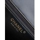 Repliche Borsa Sweet Flap Chanel 24K Pelle di vacchetta oliata e cerata AS5145 Nero Imitazioni False Online