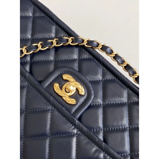 Replica Borsa Sweet Flap Chanel 24K Pelle di vacchetta oliata e cerata AS5145 Blu Imitazioni False Repliche Borsa Sweet Flap Chanel 24K Pelle di vacchetta oliata e cerata AS5145 Blu Imitazioni False Online