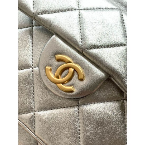 Repliche Zaino Chanel 25K Pelle di vitello granata AS5793 Argento Imitazioni False Online