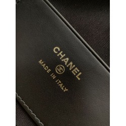 Repliche Pochette Chanel 25S con catena Pelle di vitello granata AP4747 Nero Imitazioni False Online