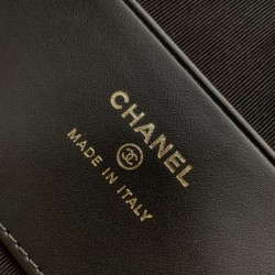 Repliche Pochette Chanel 25S con catena Pelle di vitello granata AP4747 Nero Imitazioni False Online