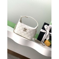 Repliche Pochette Chanel 25S con catena Pelle di vitello granata AP4747 Bianco Imitazioni False Online