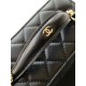 Repliche Borsa a tracolla Chanel 25C Vanity con catena AP4404 Nero Imitazioni False Online