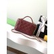 Repliche Borsa a tracolla Chanel 25C Vanity con catena AP4404 Borgogna Imitazioni False Online