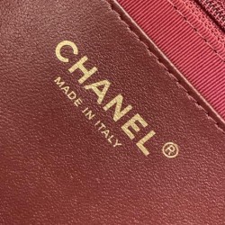 Repliche Borsa a tracolla Chanel 25C Vanity con catena AP4404 Borgogna Imitazioni False Online