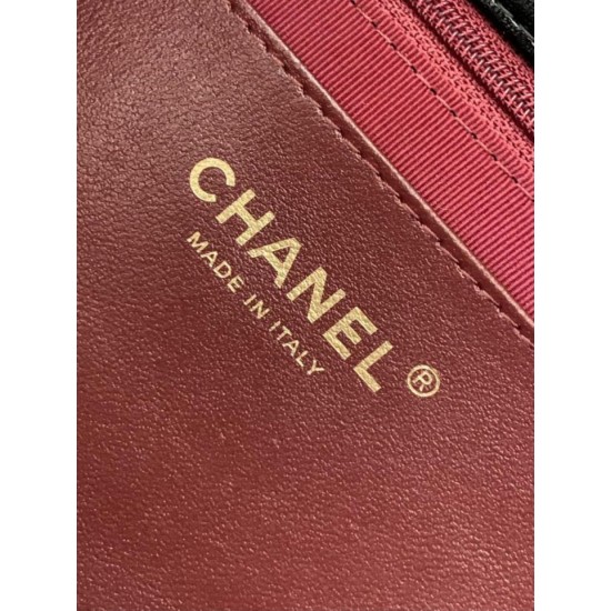 Repliche Borsa a tracolla Chanel 25C Vanity con catena AP4404 Borgogna Imitazioni False Online