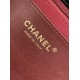 Repliche Borsa a tracolla Chanel 25C Vanity con catena AP4404 Borgogna Imitazioni False Online