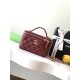Repliche Borsa a tracolla Chanel 25C Vanity con catena AP4404 Borgogna Imitazioni False Online