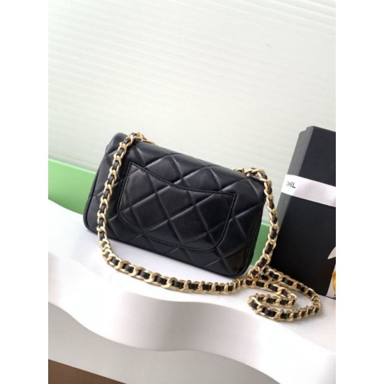 Repliche Borsa a tracolla Chanel Matelasse Coco AS4595 Nero Imitazioni False Online
