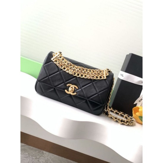Repliche Borsa a tracolla Chanel Matelasse Coco AS4595 Nero Imitazioni False Online