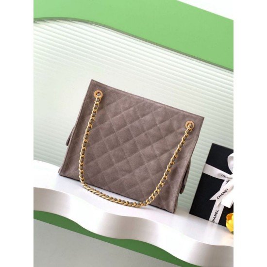 Replica Borsa tote Chanel grande con tracolla a catena AS5303 Scamosciato Grigio Imitazioni False Repliche Borsa tote Chanel grande con tracolla a catena AS5303 Scamosciato Grigio Imitazioni False Online