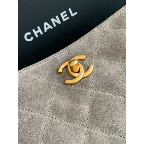Replica Borsa tote Chanel grande con tracolla a catena AS5303 Scamosciato Grigio Imitazioni False Repliche Borsa tote Chanel grande con tracolla a catena AS5303 Scamosciato Grigio Imitazioni False Online