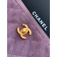 Repliche Borsa tote Chanel grande con tracolla a catena AS5303 Scamosciato Viola Imitazioni False Online
