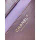 Repliche Borsa tote Chanel grande con tracolla a catena AS5303 Scamosciato Viola Imitazioni False Online