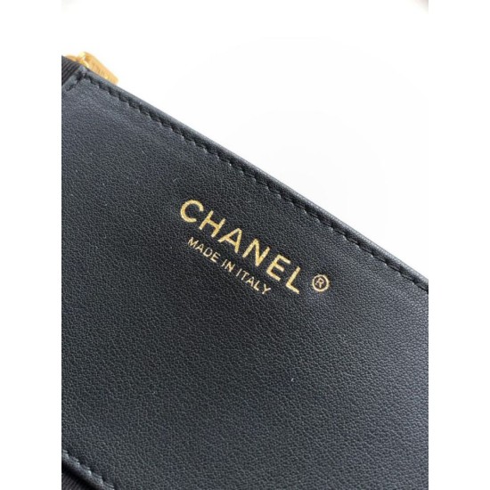 Repliche Borsa hobo Chanel Maxi AS5839 Pelle di vitello nera Imitazioni False Online