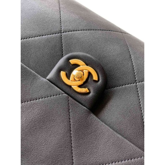 Repliche Borsa hobo Chanel AS5838 Pelle di vitello nera Imitazioni False Online