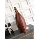 Repliche Borsa hobo Chanel AS5838 Pelle di vitello marrone Imitazioni False Online