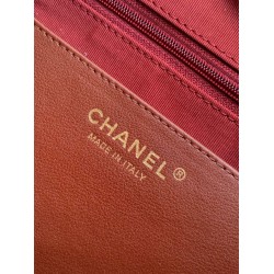 Repliche Borsa hobo Chanel AS5838 Pelle di vitello marrone Imitazioni False Online
