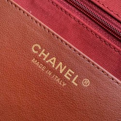 Repliche Borsa hobo Chanel AS5838 Pelle di vitello marrone Imitazioni False Online