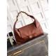 Repliche Borsa hobo Chanel AS5838 Pelle di vitello marrone Imitazioni False Online