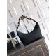 Repliche Borsa Hobo Chanel Piccola AS5837 Pelle di Vitello Nera Imitazioni False Online