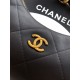 Repliche Borsa Hobo Chanel Piccola AS5837 Pelle di Vitello Nera Imitazioni False Online