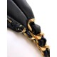Repliche Borsa Hobo Chanel Piccola AS5837 Pelle di Vitello Nera Imitazioni False Online