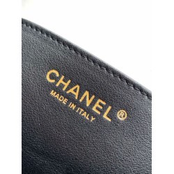 Repliche Borsa Hobo Chanel Piccola AS5837 Pelle di Vitello Nera Imitazioni False Online