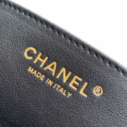 Repliche Borsa Hobo Chanel Piccola AS5837 Pelle di Vitello Nera Imitazioni False Online
