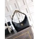 Repliche Borsa Hobo Chanel Piccola AS5837 Pelle di Vitello Nera Imitazioni False Online