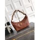 Repliche Borsa Hobo Chanel Piccola AS5837 Pelle di Vitello Marrone Imitazioni False Online