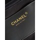 Repliche Borsa Shopping Chanel AS5740 Pelle di Agnello Nera Imitazioni False Online