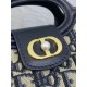 Repliche Mini borsa a mano Dior Jolie Dior Oblique jacquard S3123 Blu Imitazioni False Online