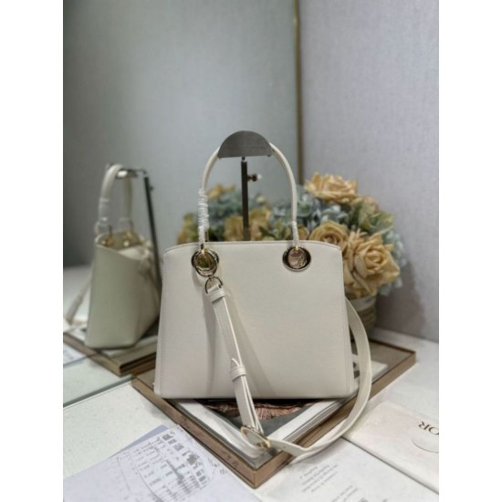 Repliche Borsa tote Dior CD 26SS con fiocco bianca Imitazioni False Online