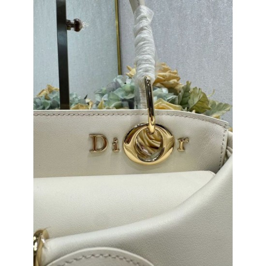 Repliche Borsa tote Dior CD 26SS con fiocco bianca Imitazioni False Online
