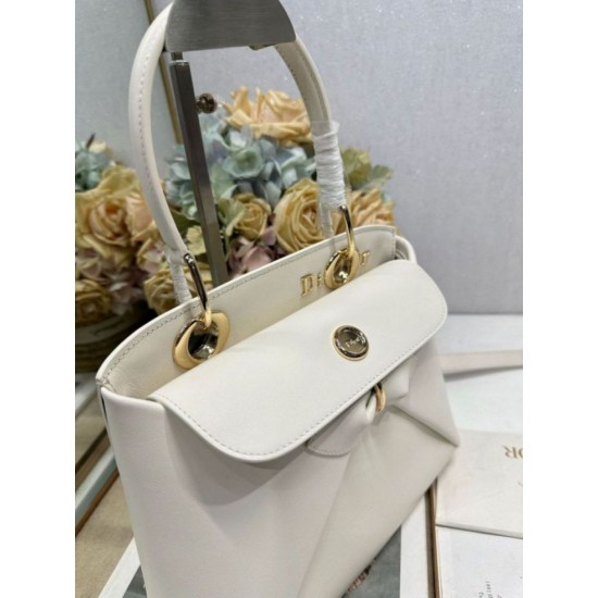 Repliche Borsa tote Dior CD 26SS con fiocco bianca Imitazioni False Online