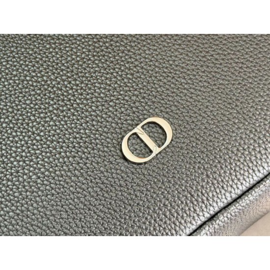 Repliche Borsa tote Dior CD Icon Uomo con cerniera nera Imitazioni False Online