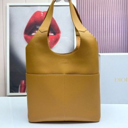 Repliche Borsa tote Dior Privé Icons Uomo marrone in pelle di vitello Imitazioni False Online