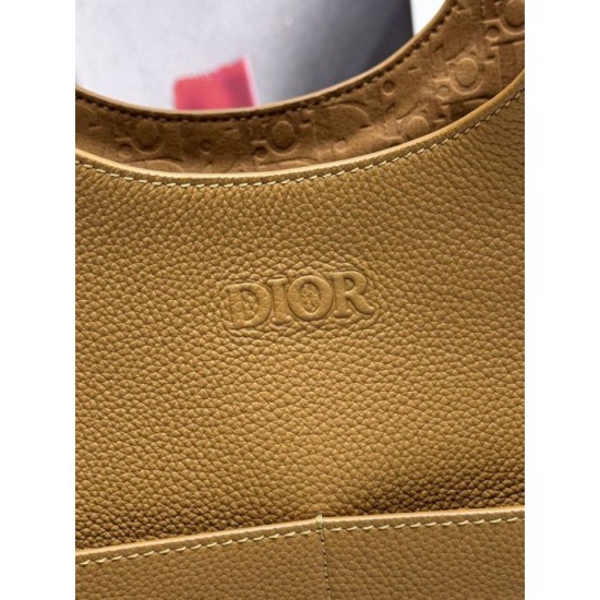 Repliche Borsa tote Dior Privé Icons Uomo marrone in pelle di vitello Imitazioni False Online