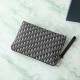 Repliche pochette Dior A4 cerniera borsa Dior Oblique nera Imitazioni False Online